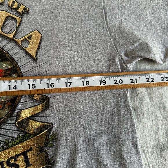 5 STAR MEN’S US OF AMERICA IN GOD WE TRUST GRAPHIC SHORT SLEEVE T-SHIRT SZ L - Picture 7 of 10